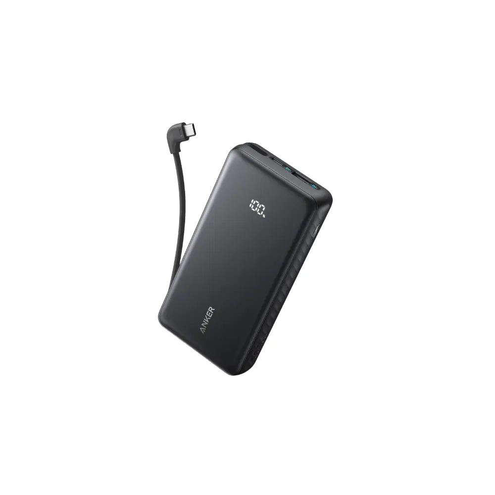 باور بانك انكر زولو 20000 ملي أمبير 22.5 واط مع كيبل USB-C مدمج