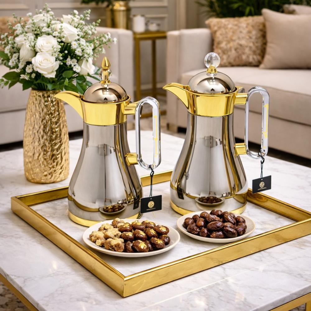طقم ترامس شاي و قهوة 2 قطعة - تصميم يكمل الضيافة – Tea & Coffee Thermo