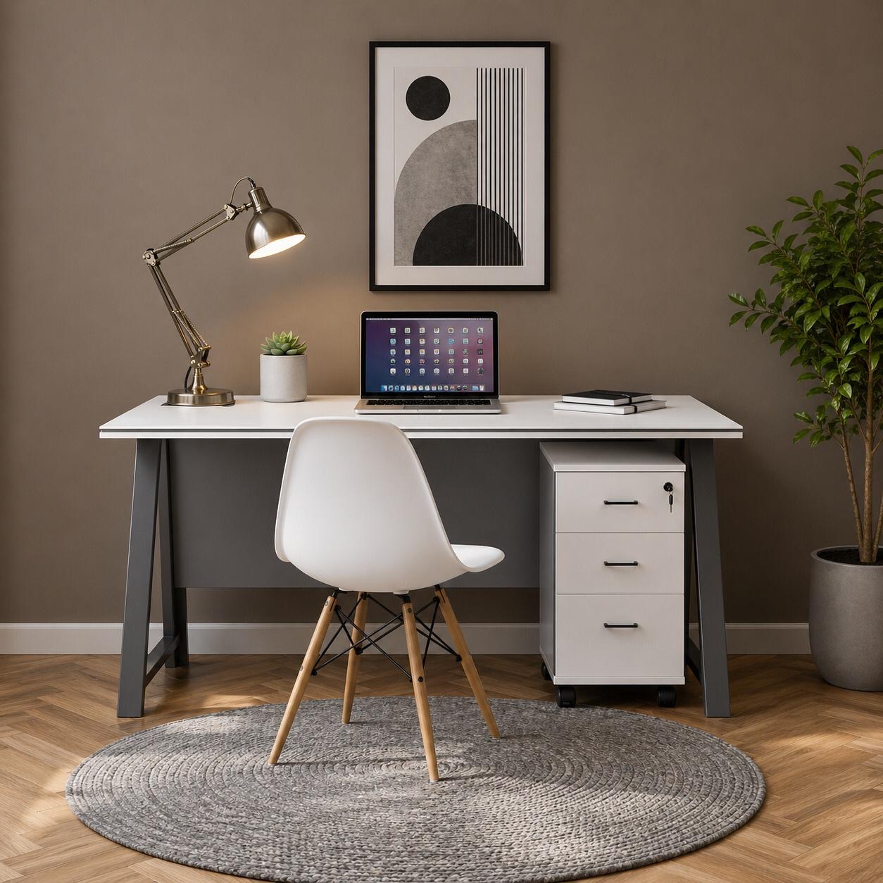 مكتب عمل (Office Desk) – Modern Wooden Desk