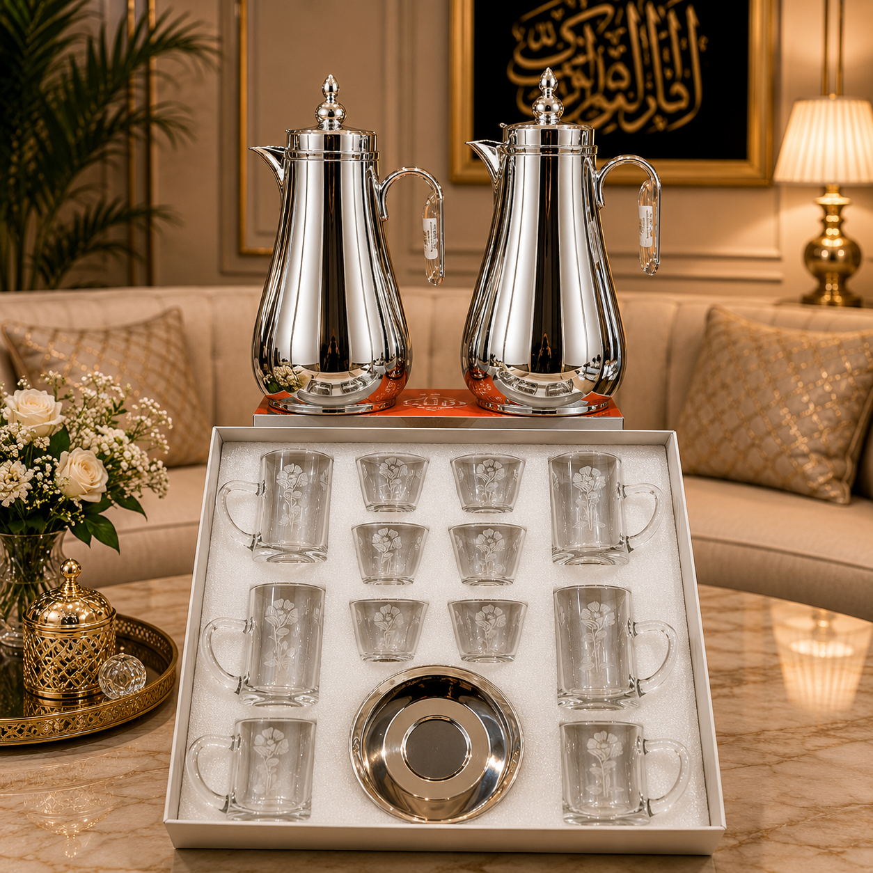 طقم الضيافة الفاخر للعيد – Luxury Eid Hospitality Set