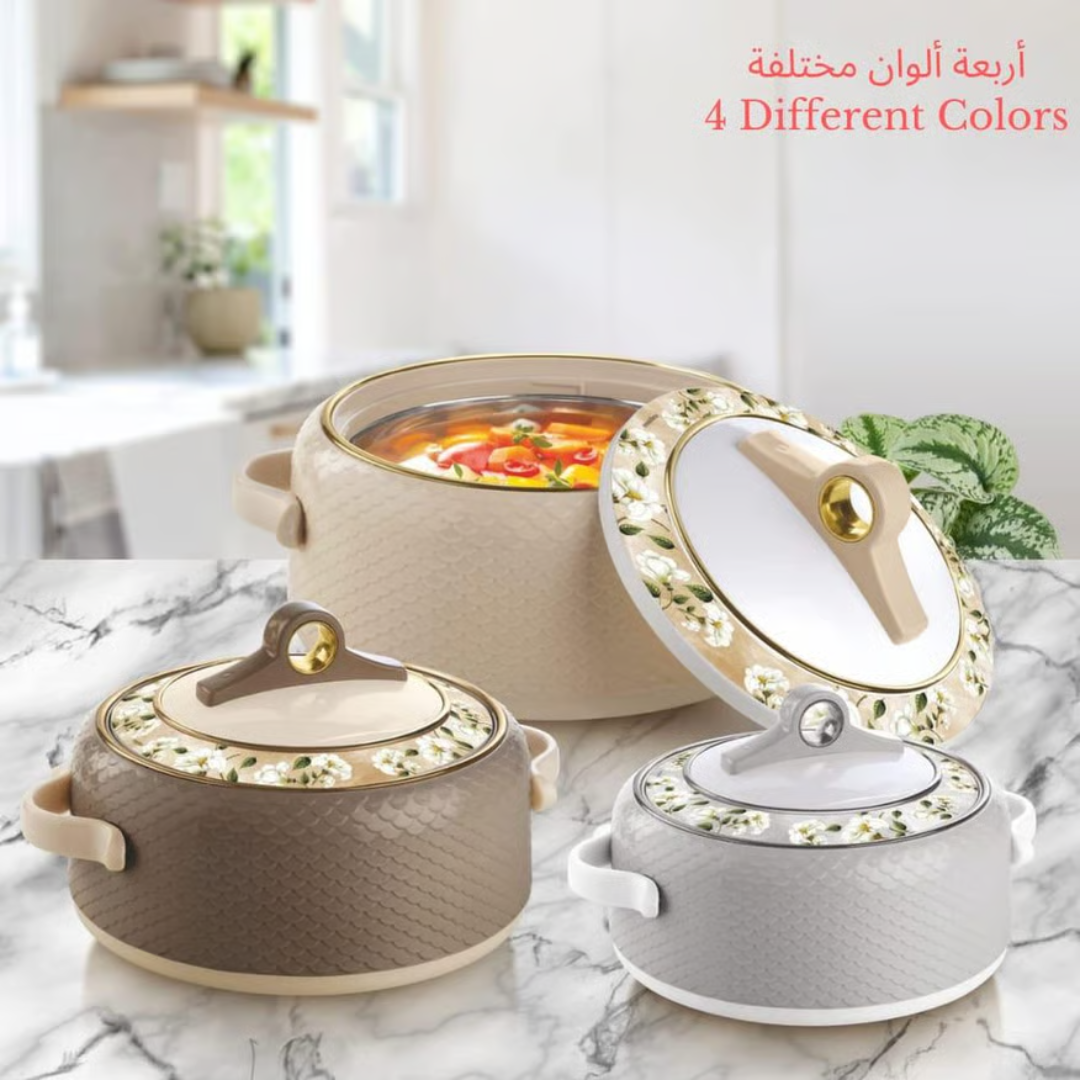حافظات نياسا الوسط 3 قطع 1500/2500/3500 – Nyasa Medium Food Warmers – 