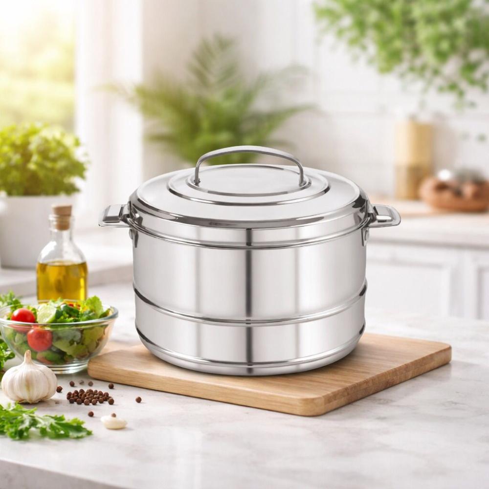 حافظة طعام ريم ستانلس ستيل - سعة كبيرة 9000 – Indian Stainless Food Co