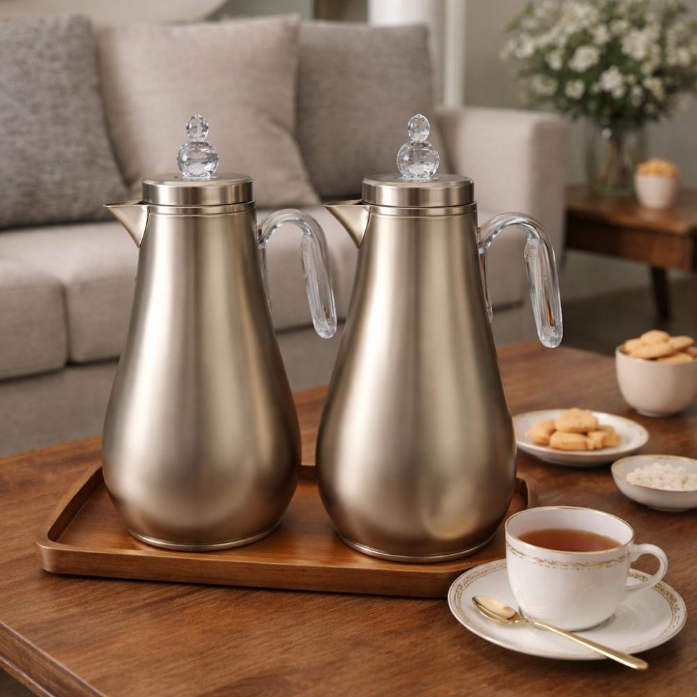طقم ترامس شاي وقهوة - ستانلس - تفاصيل اكثر من رائعة – Tea & Coffee The