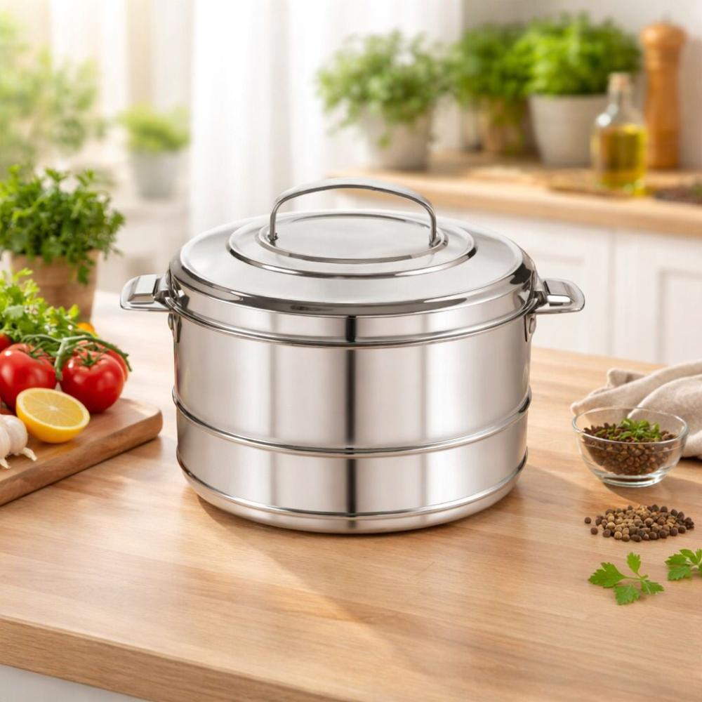 حافظة طعام ريم ستانلس ستيل - سعة كبيرة 9000 – Indian Stainless Food Co