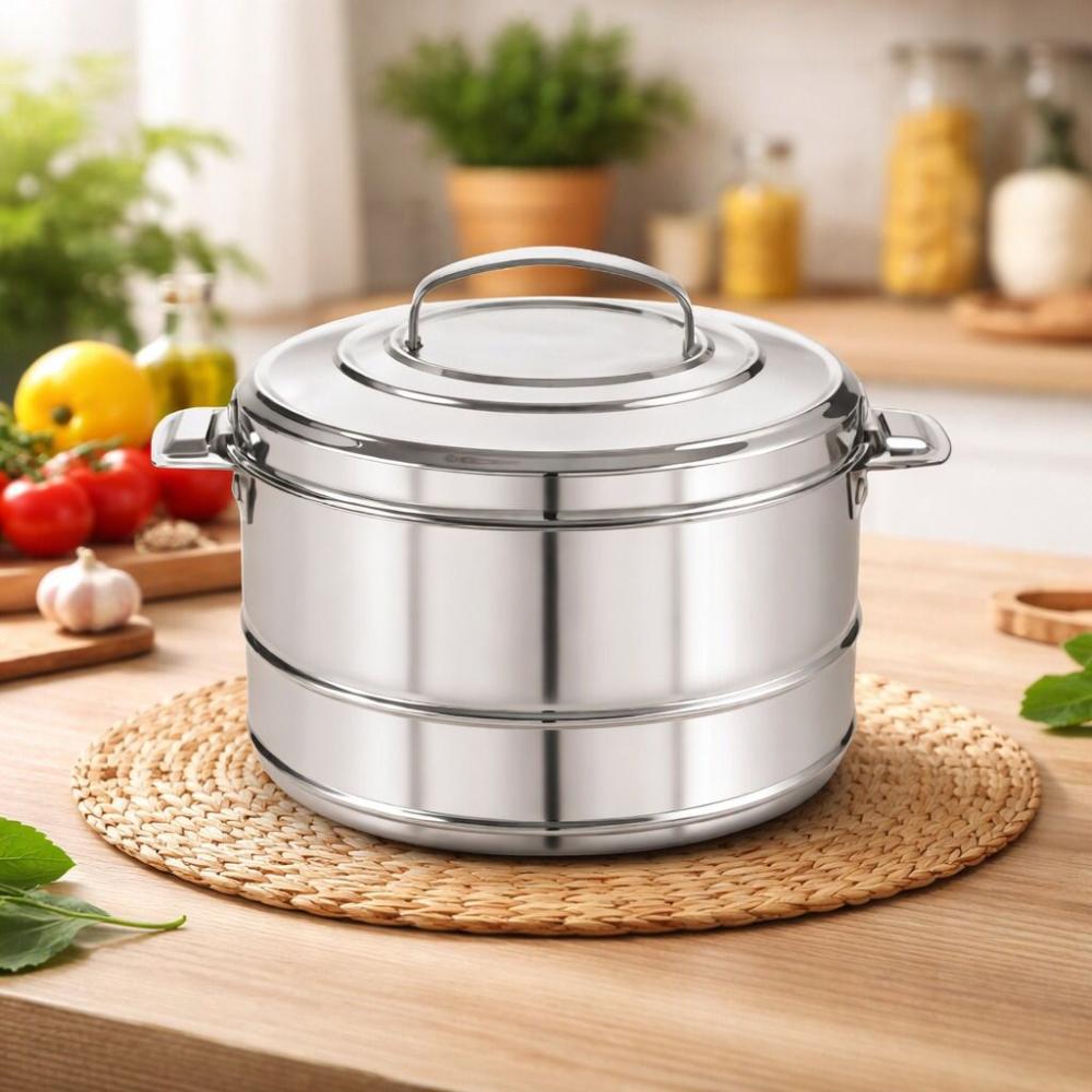 حافظة طعام ريم ستانلس ستيل - سعة كبيرة 9000 – Indian Stainless Food Co