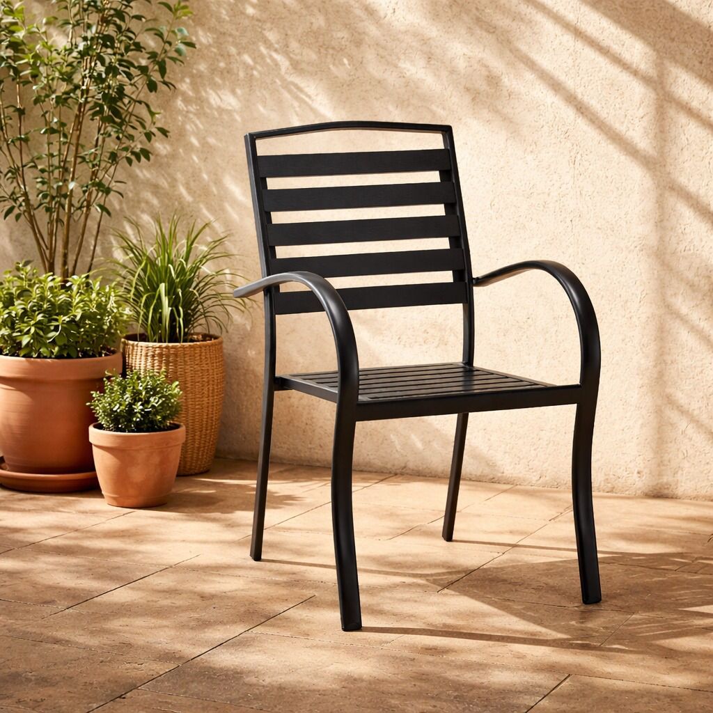 كرسي خارجي - بني غامق – Outdoor Chair - Brown