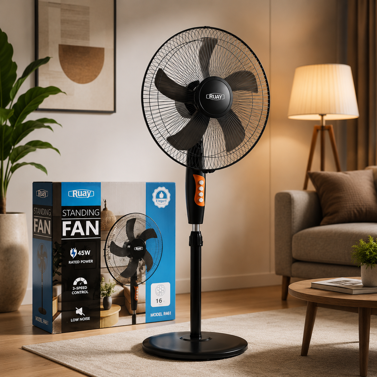 مروحة ستاند كهربائية 16 إنش بتصميم عصري أنيق – 16-inch Electric Stand 
