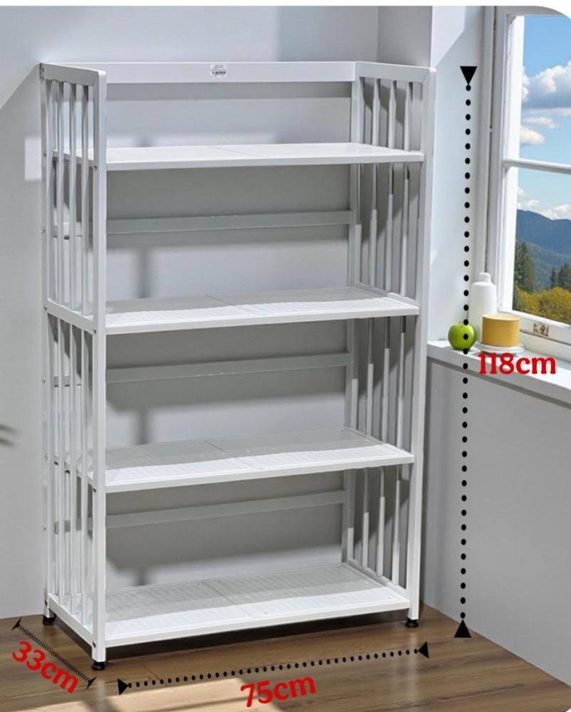 رف حديد 5 دور لتنظيم مثالي ومساحة أكبر – Multi-Tier Storage Shelf
