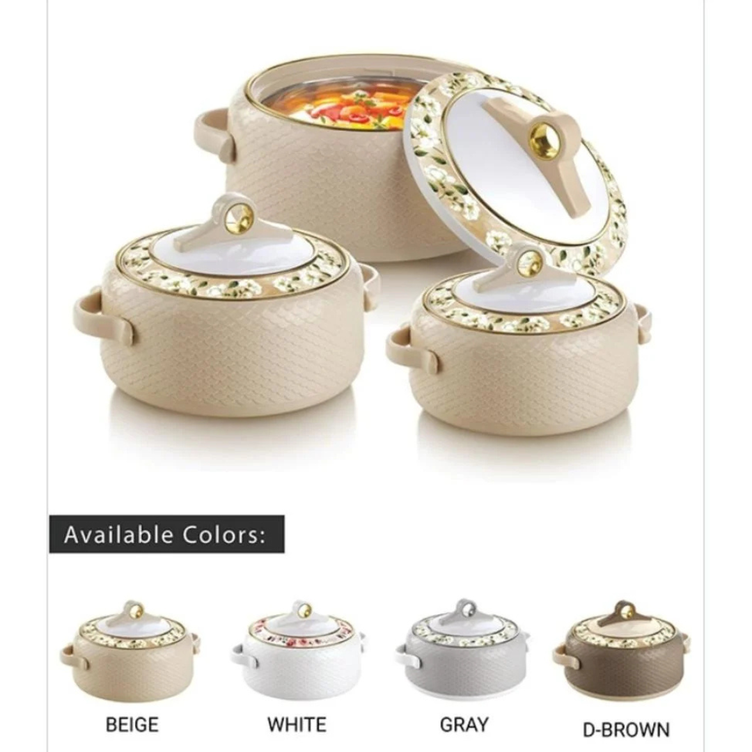 حافظات نياسا الوسط 3 قطع 1500/2500/3500 – Nyasa Medium Food Warmers – 