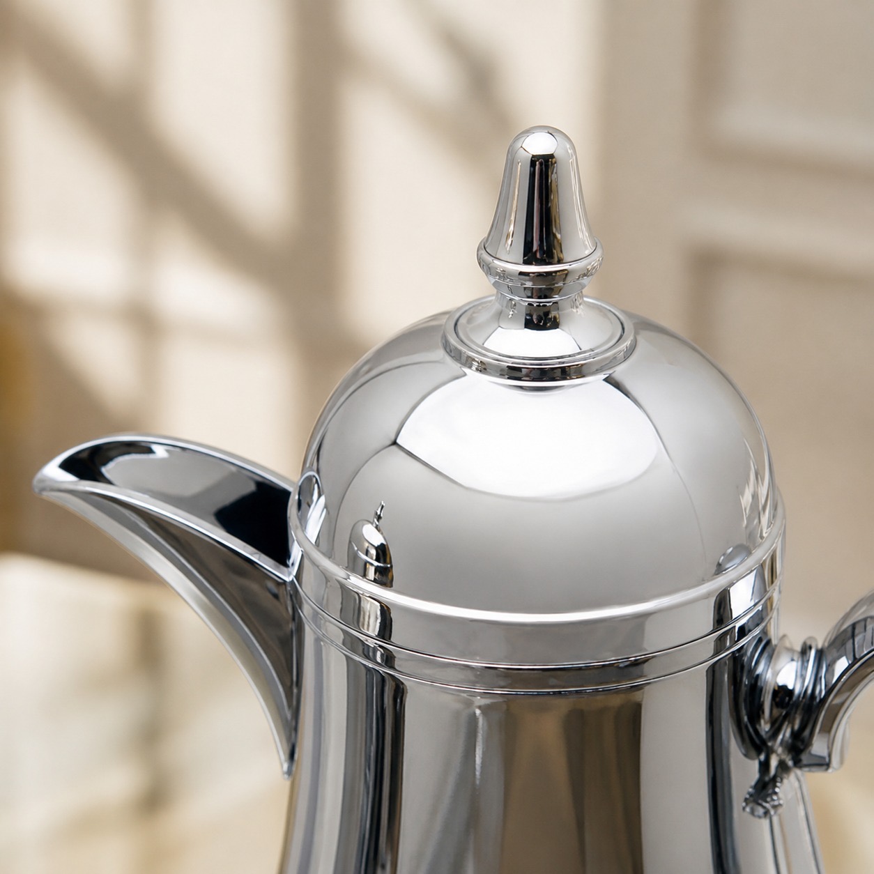 طقم ترامس قهوة وشاي فضي لماع – Tea & Coffee Thermos Set - Silver