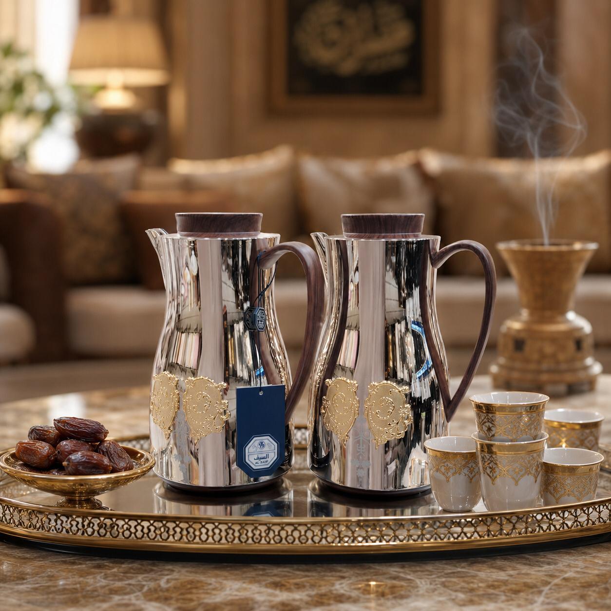 طقم ترامس أوركيد فاخر – 1+1 لتر | لافيرا هوم – Orchid Luxury Thermos S