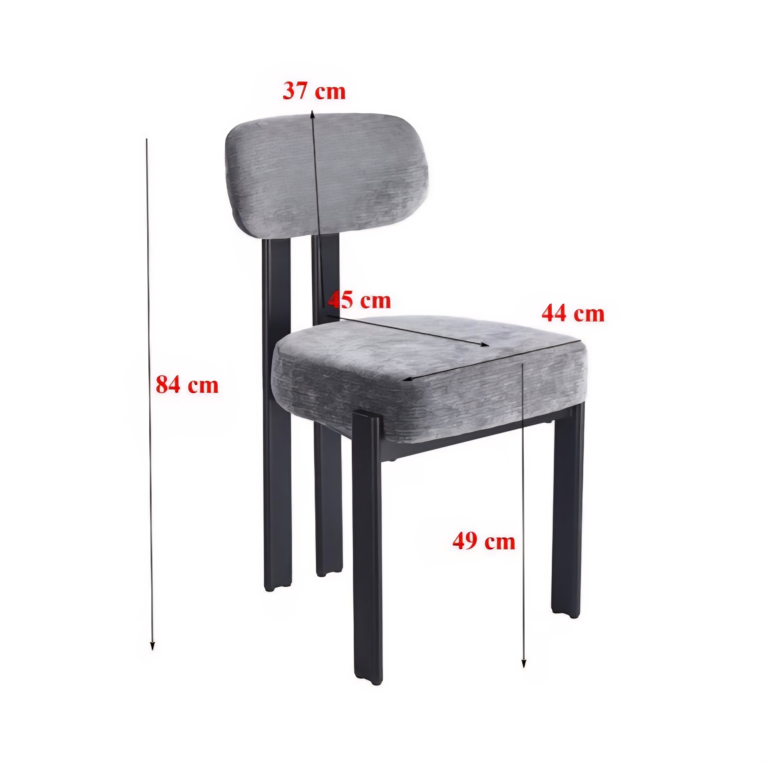كرسي لون رمادي يتميز بتصميم عصري وأنيق يجمع بين الراحة – Modern Chair 