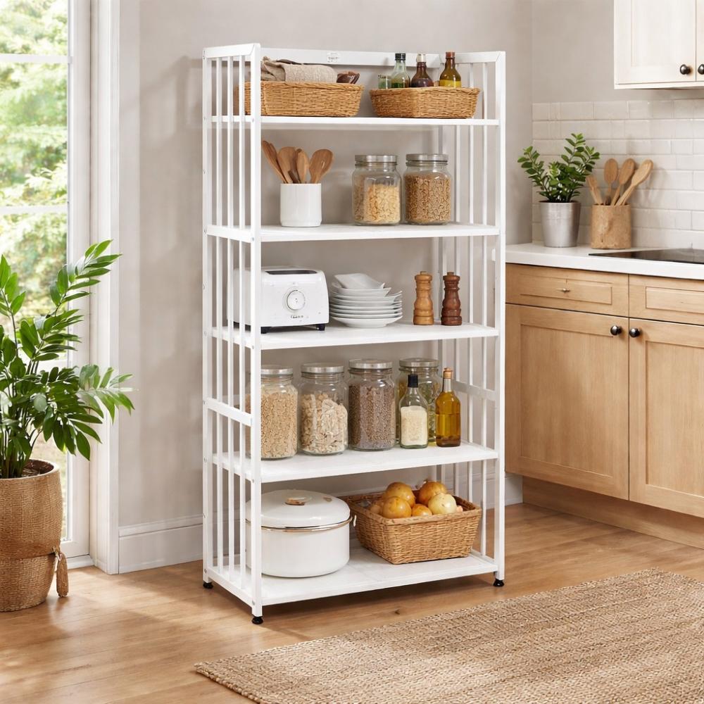 رف حديد 5 دور لتنظيم مثالي ومساحة أكبر – Multi-Tier Storage Shelf