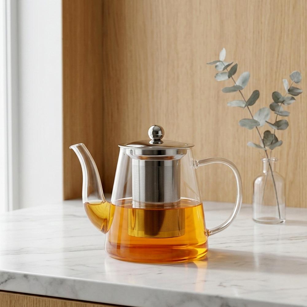 براد شاي زجاج شفاف - أحجام مختلفة - تصميم عملي – Tea & Coffee Thermos