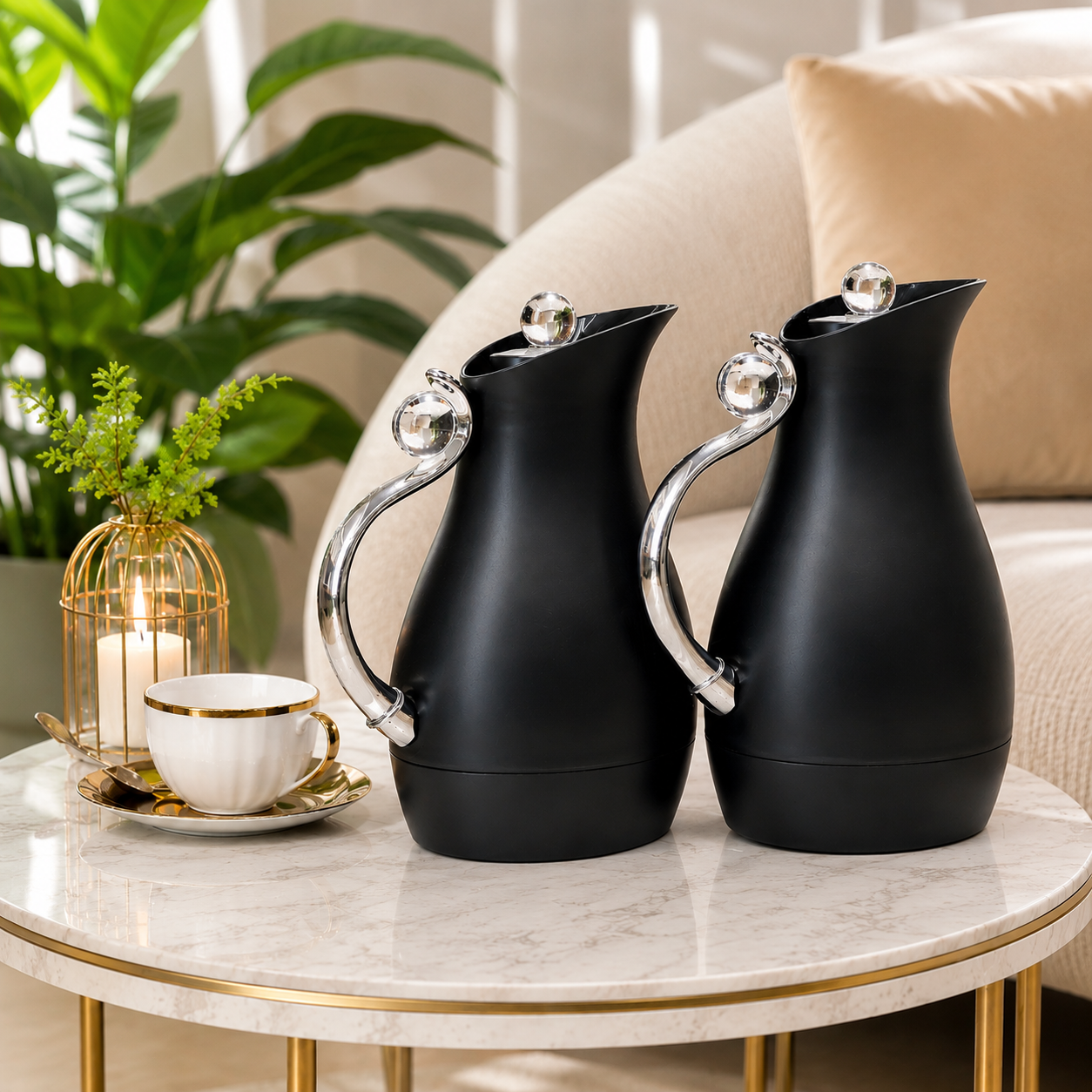 طقم ترامس شاي وقهوة  فاخر – – Luxury Tea & Coffee Thermos Set – Premiu