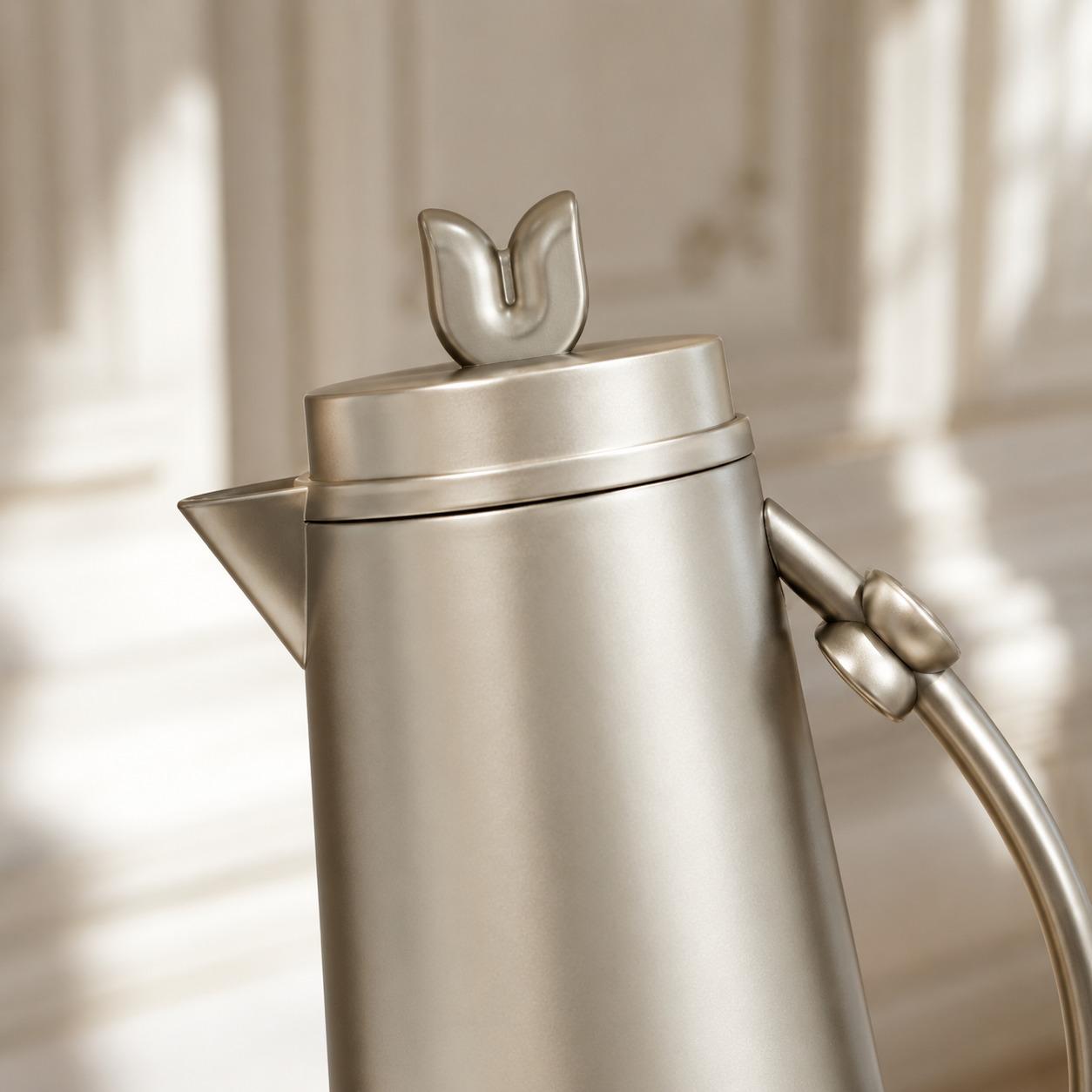 طقم ترامس شامبين مطفي فاخر 1+1 لتر للعيد – Luxury Eid Thermos Set – Ch