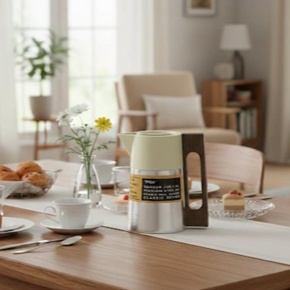 ترمس شاي وقهوة - عزل حراري - ستانلس ستيل-١ لتر – Tea & Coffee Thermos