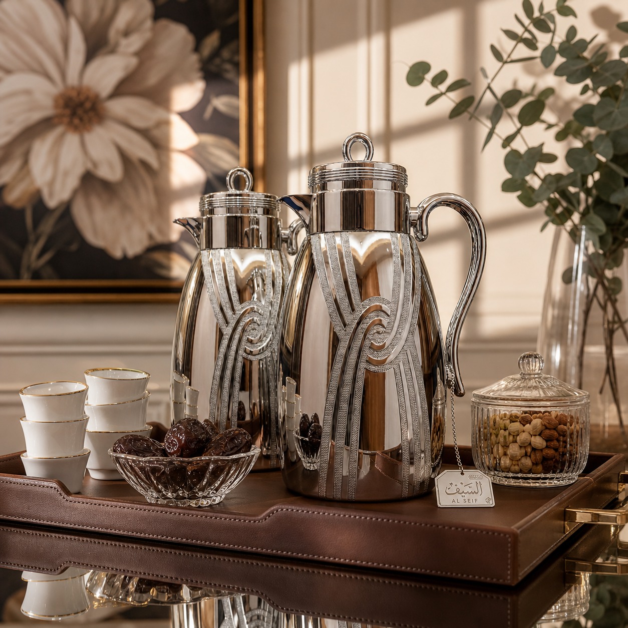 طقم ترامس شاي وقهوة فاخر | لافيرا هوم – – Luxury Tea & Coffee Thermos 