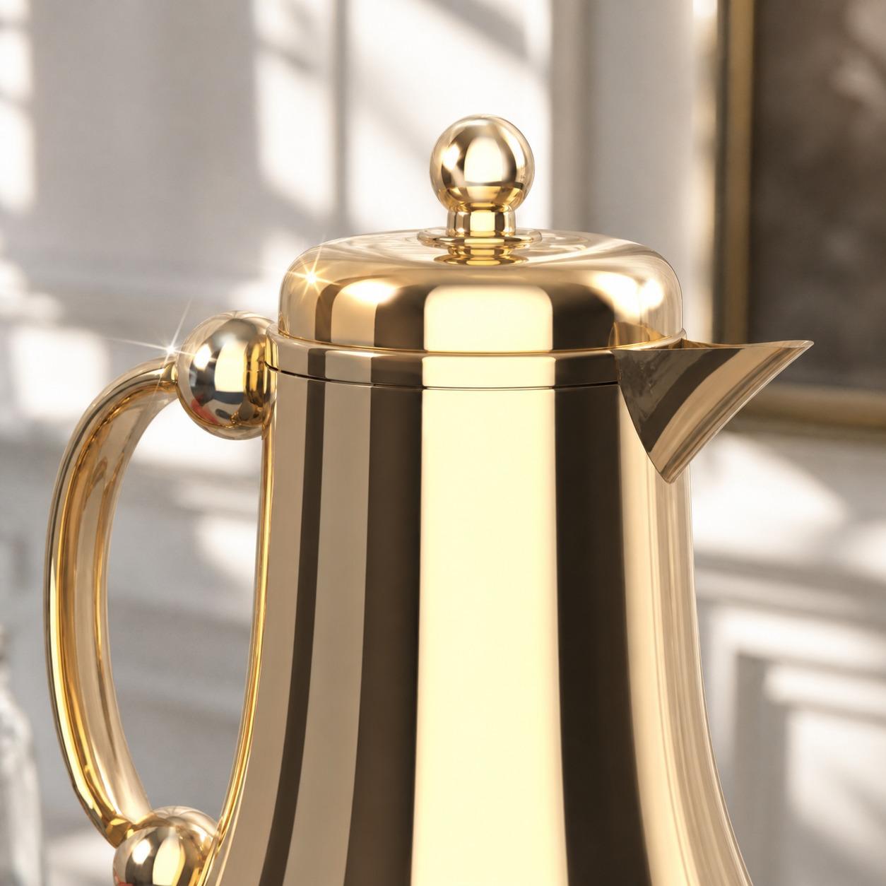 طقم ترامس ذهبي فاخر – فخامة تفرض حضورها من أول نظرة – Tea & Coffee The