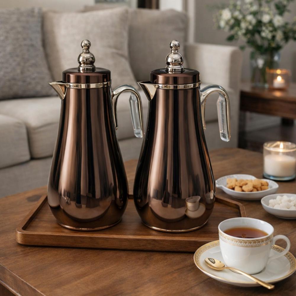 طقم ترامس شاي وقهوة - ستانلس - تفاصيل اكثر من رائعة – Tea & Coffee The
