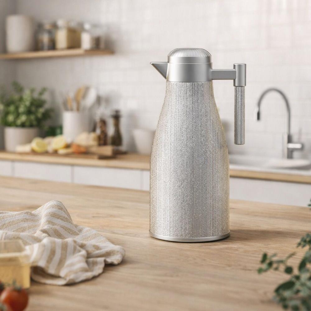 ترمس شاي وقهوة - 1 لتر بنقوش فخمة – Tea & Coffee Thermos