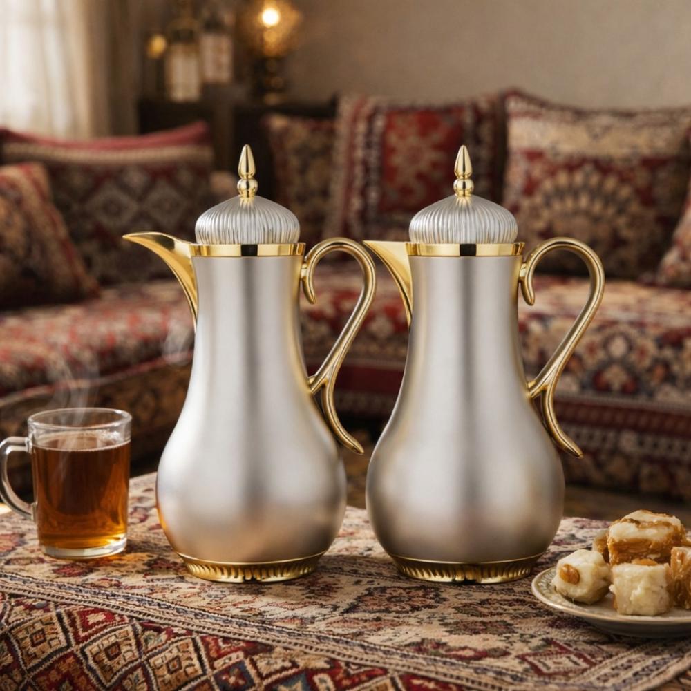 ترمس شاي وقهوة ستانلس - 1 لتر - تفاصيل راقية وفخمة – Tea & Coffee Ther
