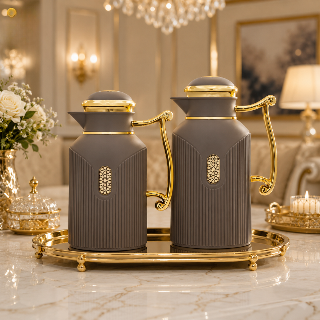 طقم ترامس ضيافة فاخر | لافيرا هوم – Luxury Hospitality Thermos Set