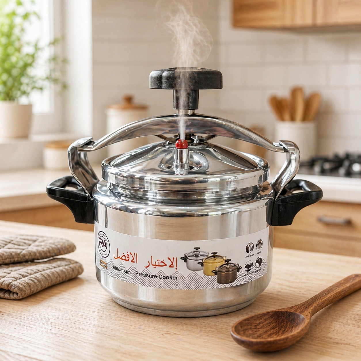 قدر ضغط ألمنيوم 4 لتر 20 سم OKAE – Aluminium Pressure Cooker