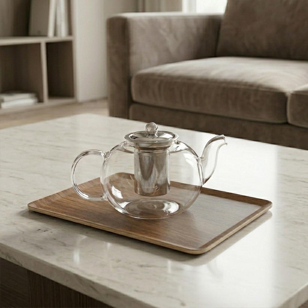 براد شاي زجاج شفاف - عملي للشاي والاعشاب – Tea & Coffee Thermos