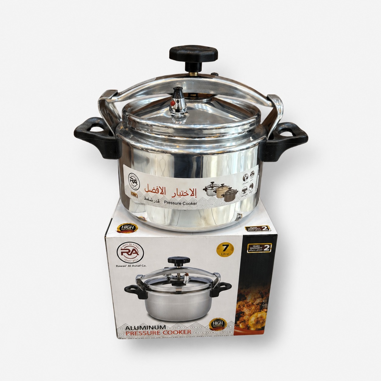 قدر ضغط ألمنيوم 7 لتر 24 سم OKAE – Aluminium Pressure Cooker