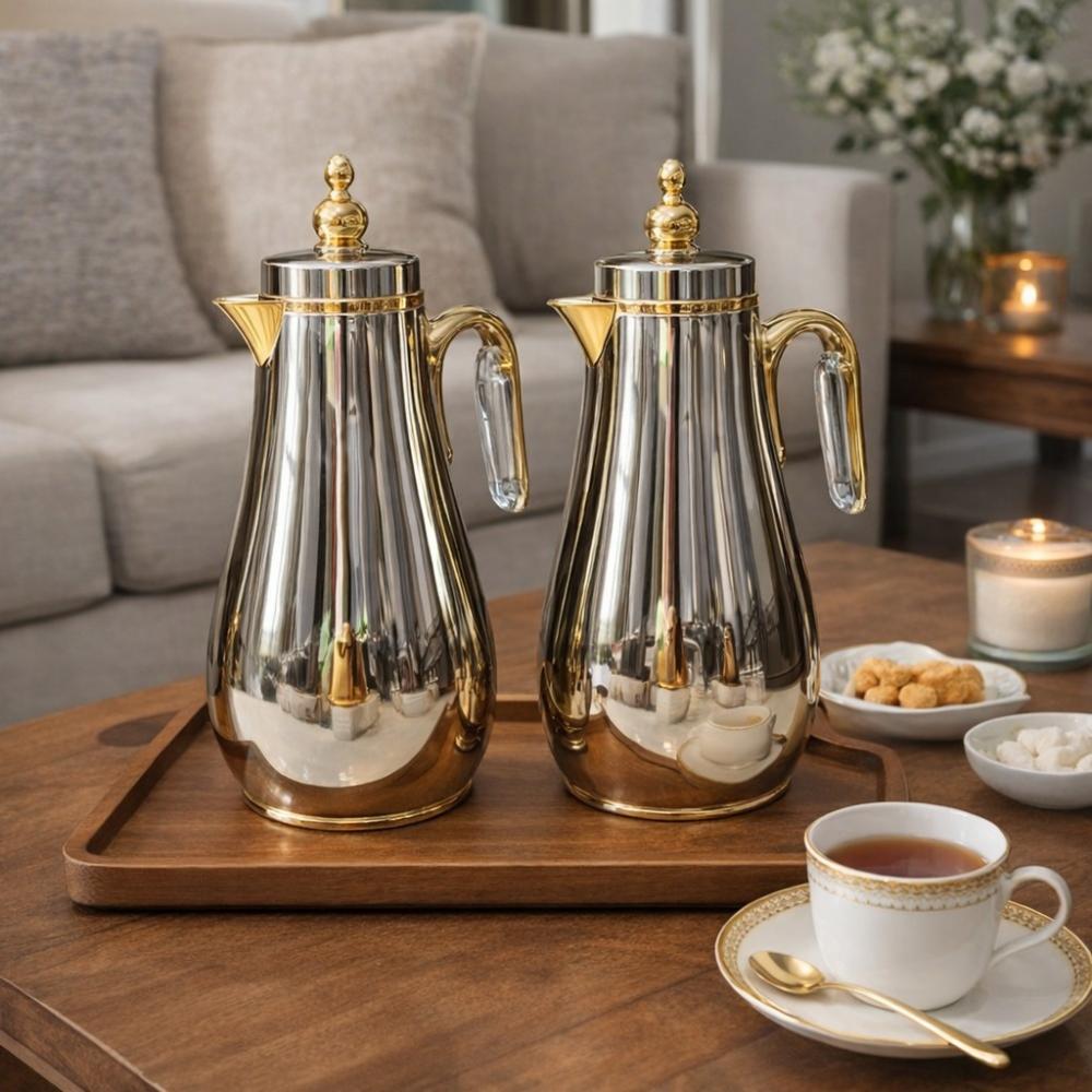 طقم ترامس شاي وقهوة - ستانلس - تفاصيل اكثر من رائعة – Tea & Coffee The