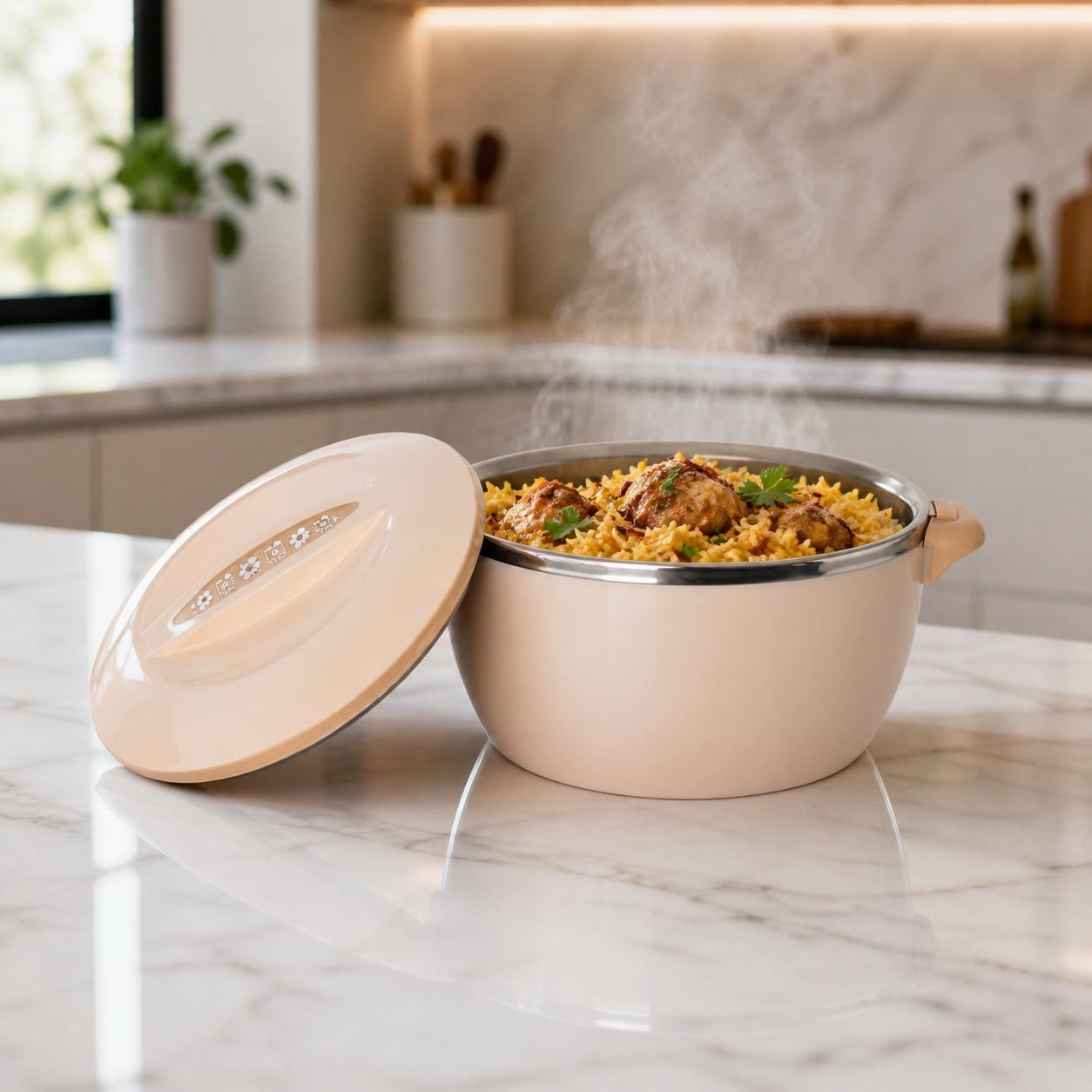 طقم حافظات طعام 3قطع صناعه اوربية 1000مل-2000مل–3600مل – European Food