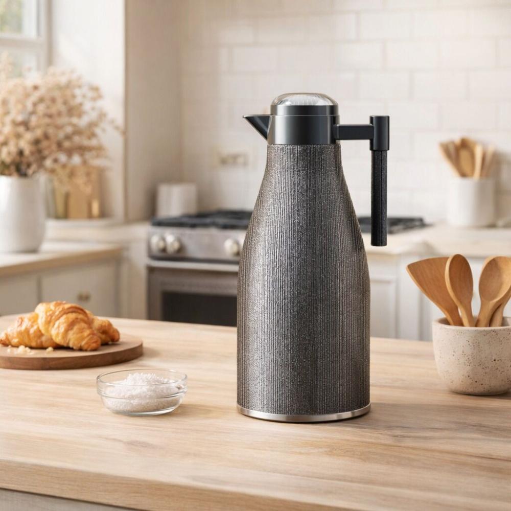 ترمس شاي وقهوة - 1 لتر بنقوش فخمة – Tea & Coffee Thermos