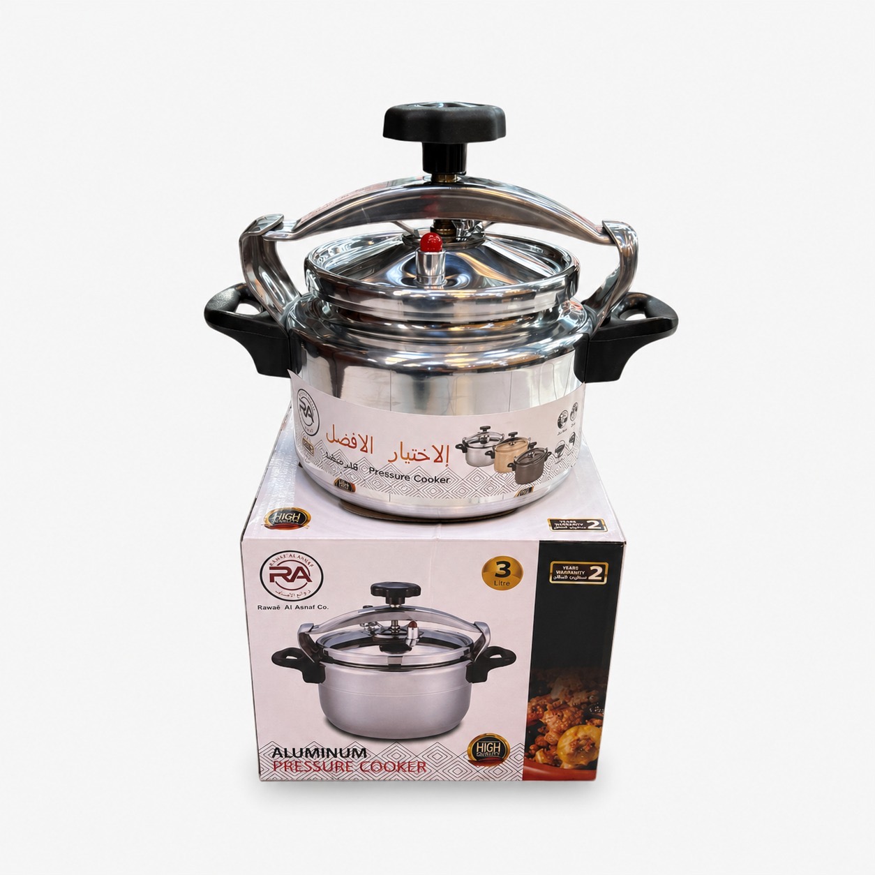 قدر ضغط ألمنيوم 3 لتر 18 سم OKAE – Aluminium Pressure Cooker