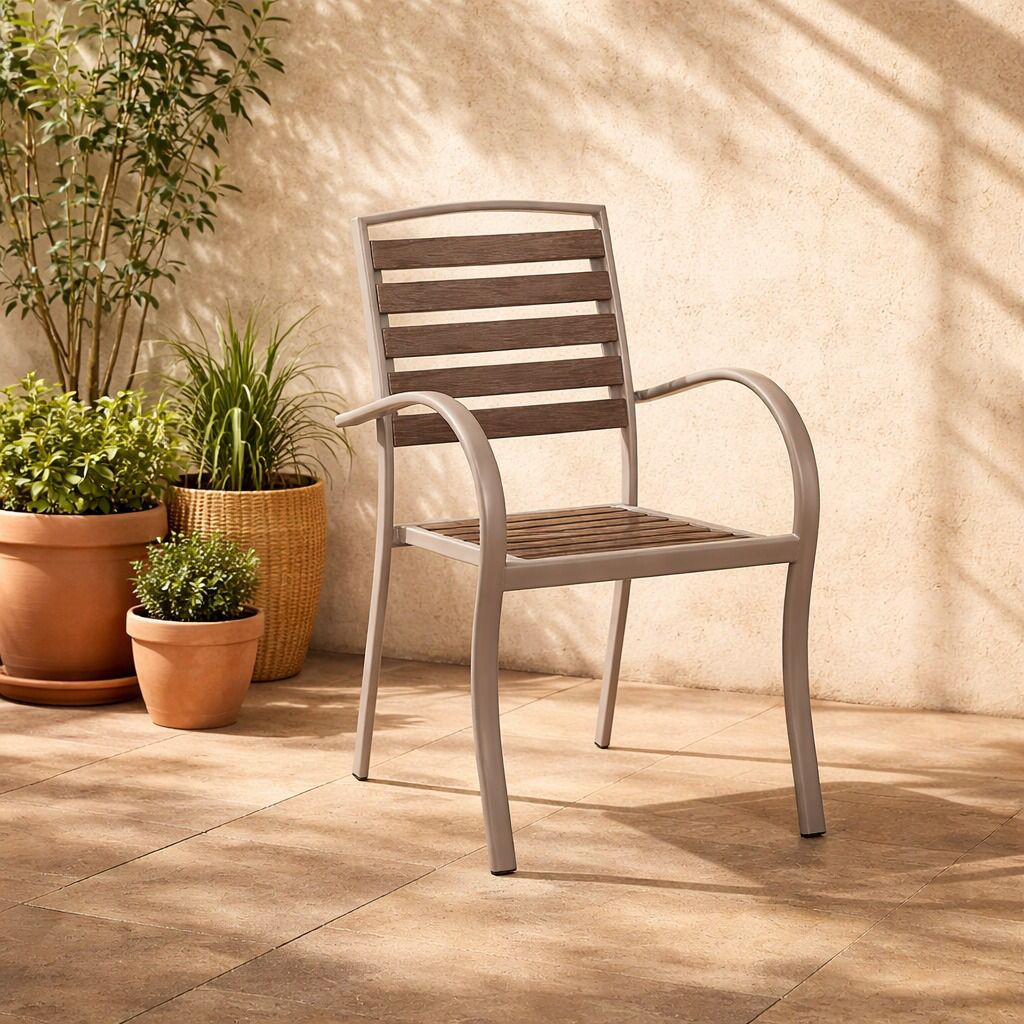 كرسي خارجي - بني غامق – Outdoor Chair - Brown