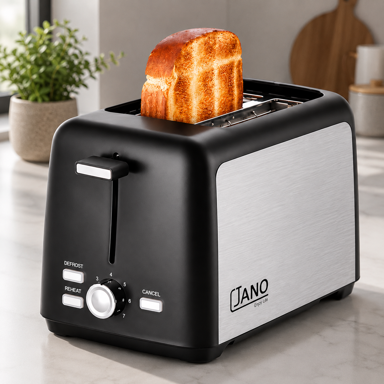 سخان توست جانو - 2 شريحة | 800 واط – Jano 2-Slice Toaster – 800W