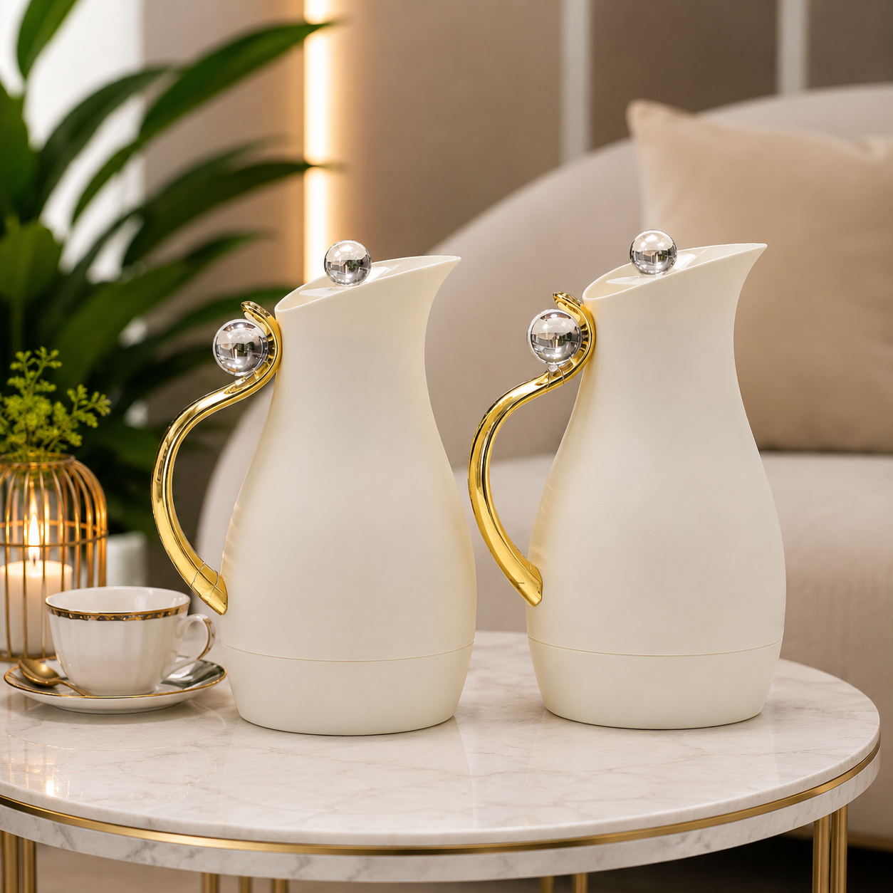 طقم ترامس شاي وقهوة  فاخر – – Luxury Tea & Coffee Thermos Set – Premiu
