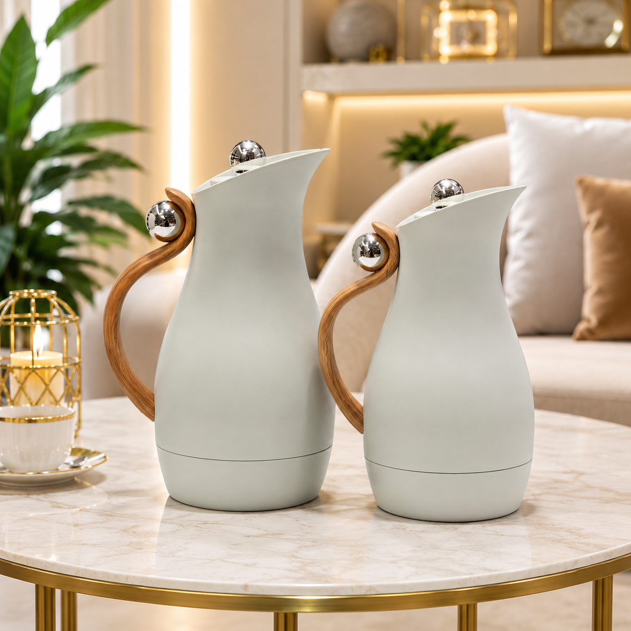 طقم ترامس شاي وقهوة  فاخر – Luxury Tea & Coffee Thermos Set – Premium 