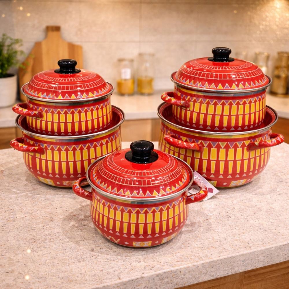طقم حافظات دمشقية - مثالي للمطابخ العصرية – Indian Food Container
