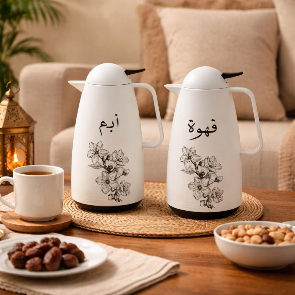 طقم ترامس شاي وقهوة بتصميم فاخر 2 قطعة – Tea & Coffee Thermos Set