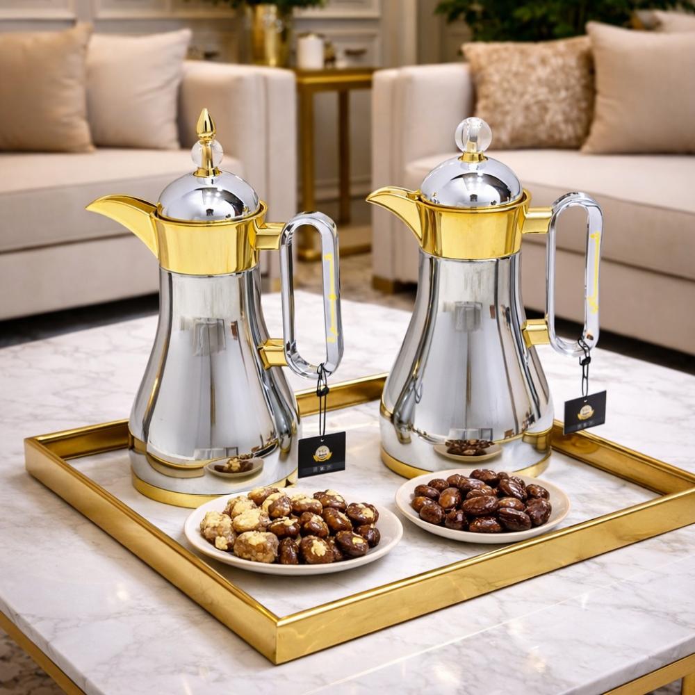 طقم ترامس شاي و قهوة 2 قطعة - تصميم يكمل الضيافة – Tea & Coffee Thermo