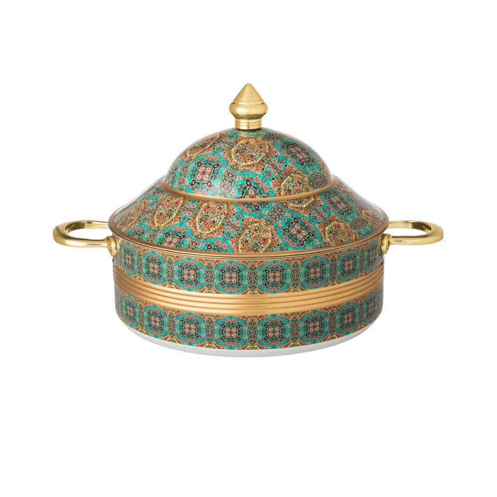 حافظات طعام هندي 5 لتر هرمي مزخرف – 5 لتر – Indian Stainless Food Cont