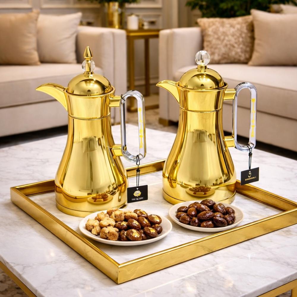 طقم ترامس شاي و قهوة 2 قطعة - تصميم يكمل الضيافة – Tea & Coffee Thermo
