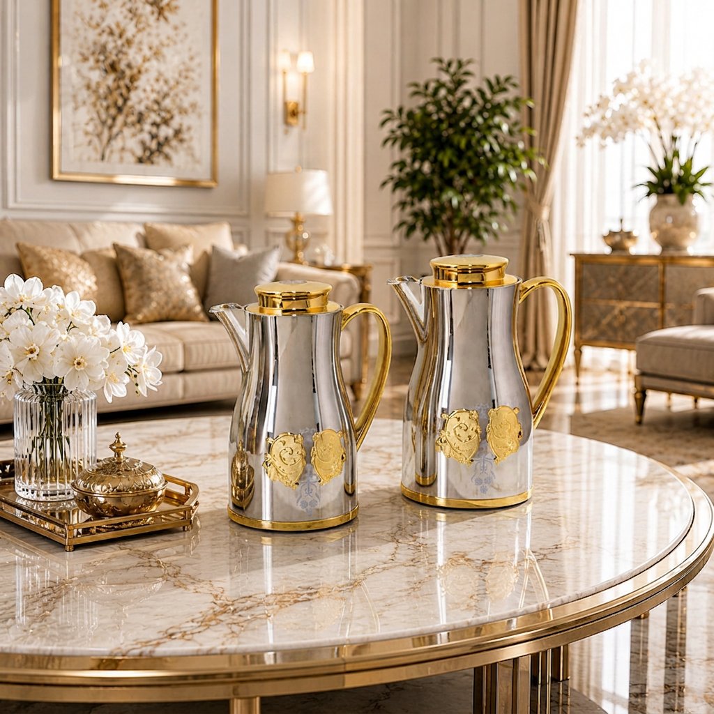 طقم ترامس أوركيد فاخر – 1 لتر + 1 لتر | لافيرا هوم – Orchid Luxury The