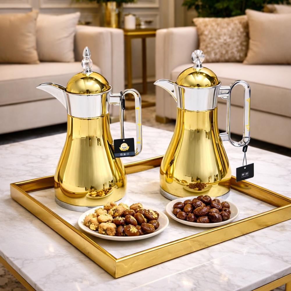 طقم ترامس شاي و قهوة 2 قطعة - تصميم يكمل الضيافة – Tea & Coffee Thermo
