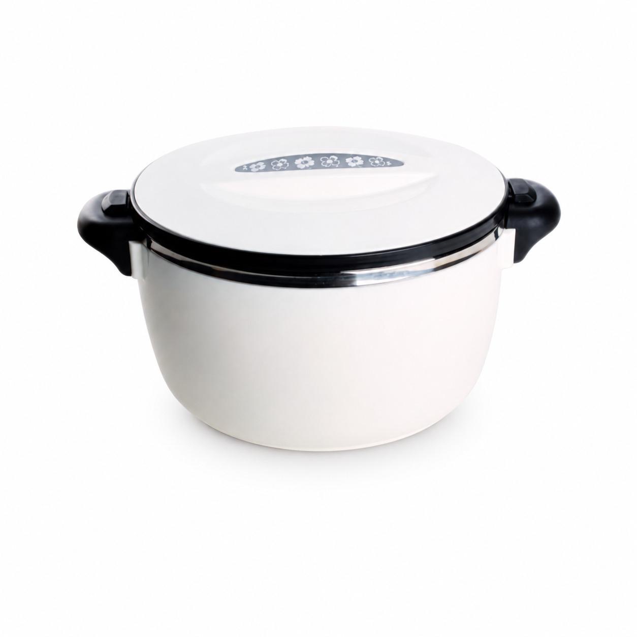 طقم حافظات طعام  ابيض على خط اسود صناعه اوربية – European White & Blac
