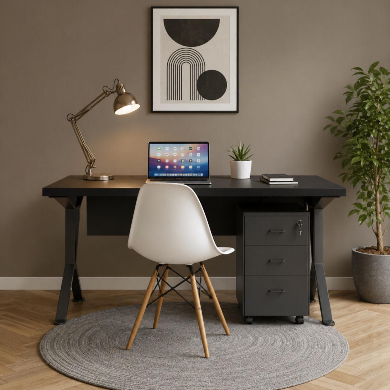 مكتب مكتبي حديث – Modern Wooden Desk