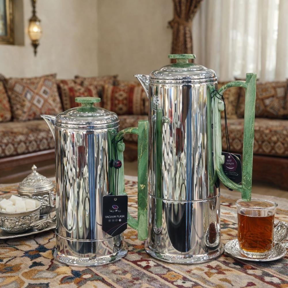 طقم ترامس شاي وقهوة 2 قطعة ستانلس ستيل - تصميم عملي – Tea & Coffee The
