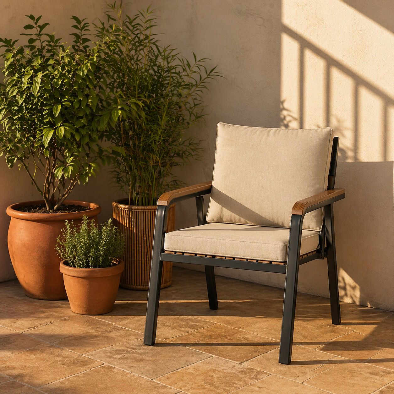 كرسي خارجي - رمادي فاتح – Outdoor Chair - Grey