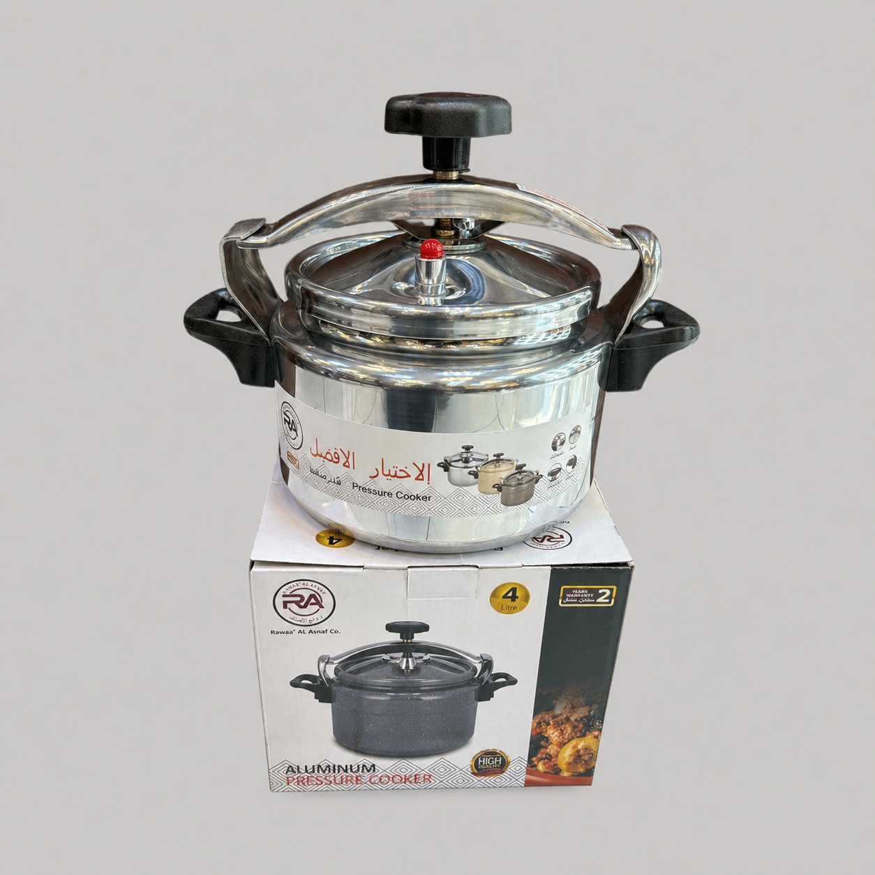 قدر ضغط ألمنيوم 4 لتر 20 سم OKAE – Aluminium Pressure Cooker